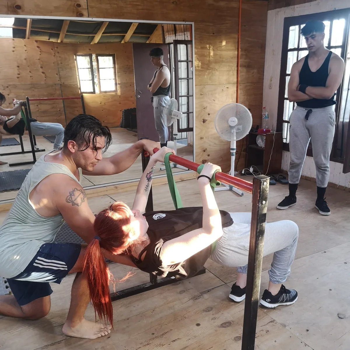 Entrenamiento acompañado en la barra, dentro de Espacio Elementos